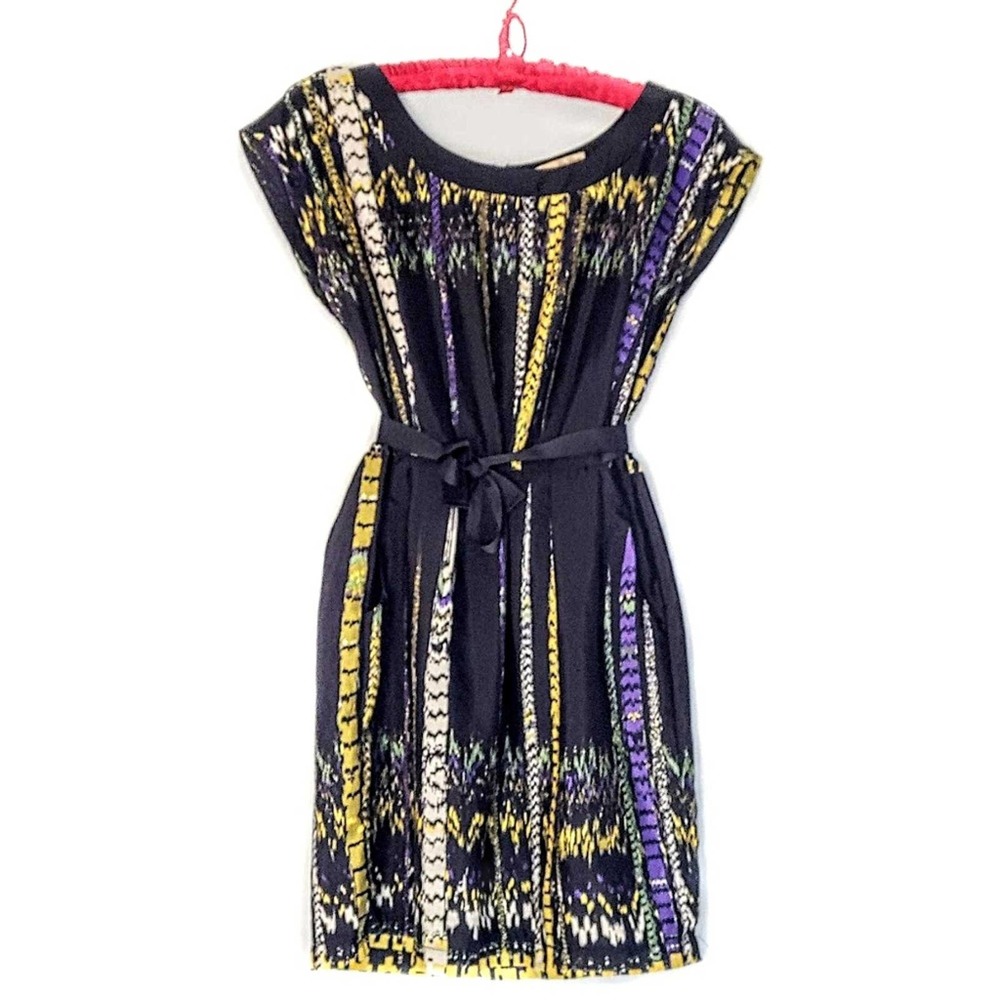 BeBop Multi-color Animal Print w/ Front Pockets Sleeveless Dress Sz M